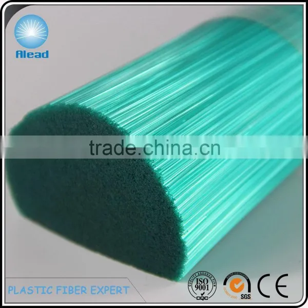 0.25mm Semi Transparent Green Fibre Polyester for Producing High End Brooms photo-3