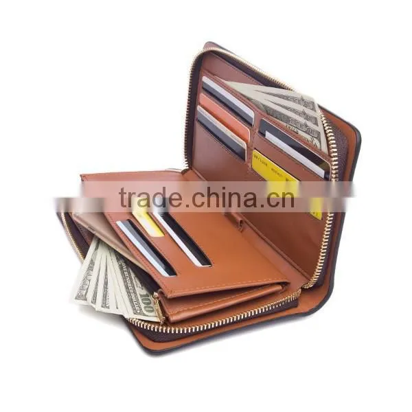 Credit Card Holder Case Money Clip Innovative Wallet in Brown photo-4