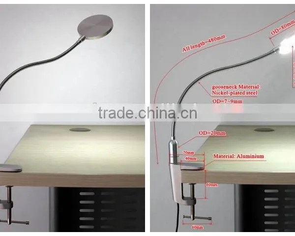 2014 The Best LED Table Lamp for Hotel/ School/ Children Downlight With Touch Switch and "F"shape Clamp photo-5