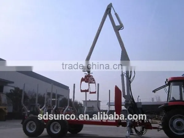 PTO Log Trailer With Crane ((1 Ton,3 Ton,5 Ton,8 Ton,10ton,12 Ton) photo-2