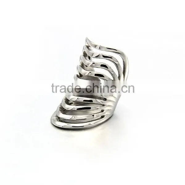 Special Wide Finger Design Stainless Steel Jewelry Ring Styles for Women photo-3