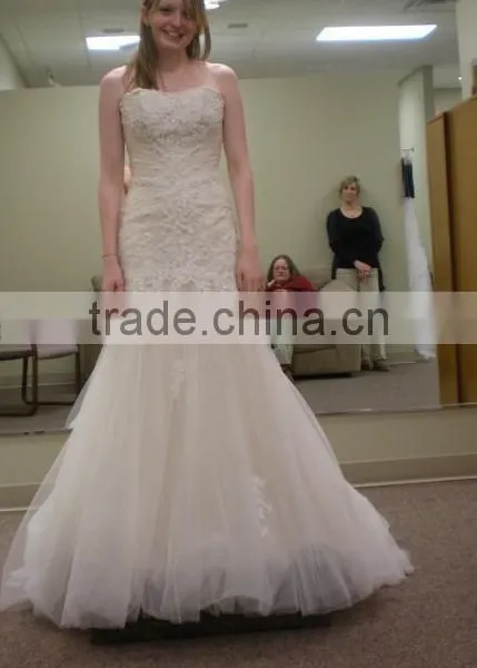 High-grade Lace Fishtail Package Hip Wedding Dress