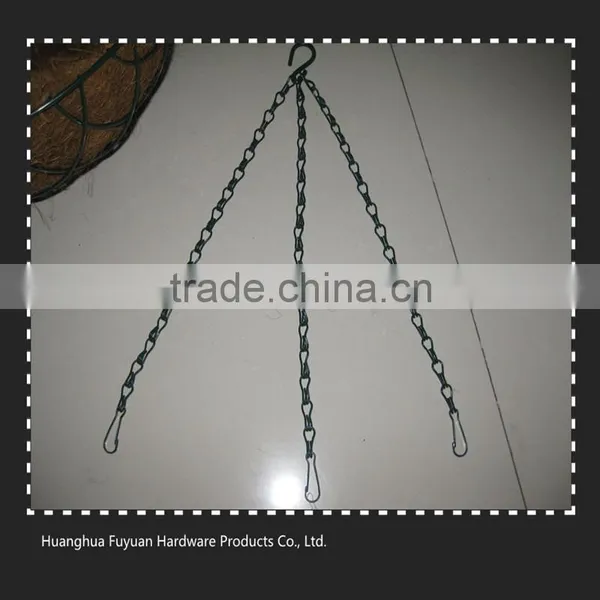 used iron hanging flower plant pot holder hanger basket chains