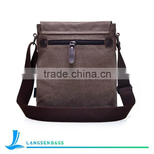 Wholesale Fashion Canvas Messenger Bag Shoulder Bags Men Outdoor Bag photo-3