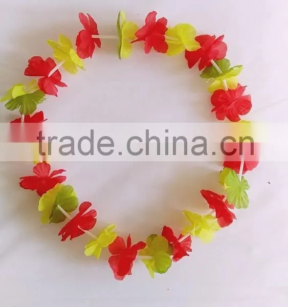 Customized Promotional Colorful Flower Lei Hawaii Collar for Hawaii photo-4