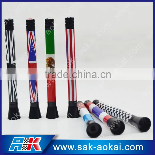 12cm Universal Coper+ABS Plastic Car Antenna National Flag, Car Radio Antenna photo-3