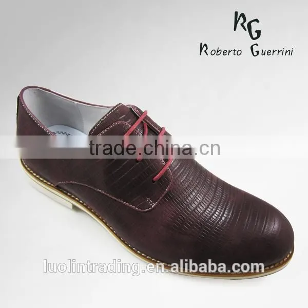 Wholesale Leather Lace up Man Shoe photo-5