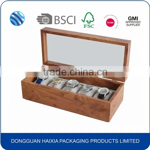 New Arrival Fashion Luxury Pretty Solid Wood Watch Gift Box photo-2