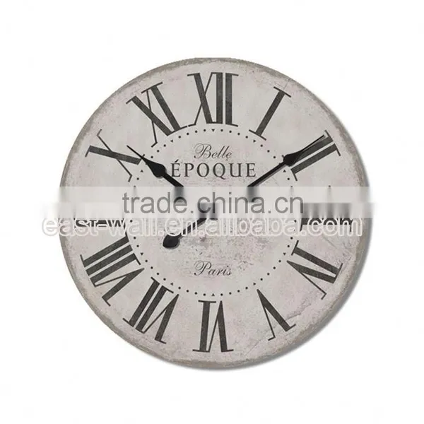 2016 Latest Oem Production Decorative Antique MDF Parts Wall Clock photo-2