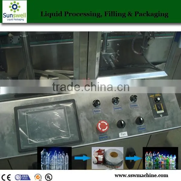 Label Applicator Machine of PET Juice Bottle