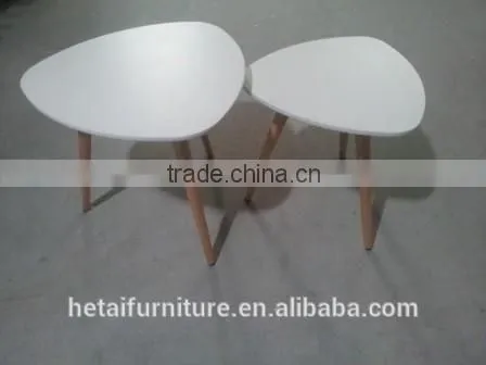 Wooden coffee table set, modern table