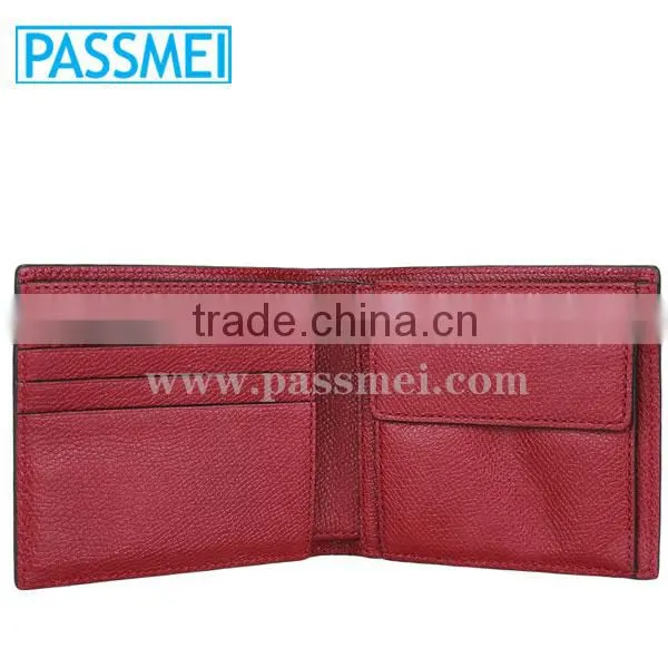 2016 Fahsion Custom Embossed Handmade Luxury Women Zipped Cheap Genuine Leather Wallet Lady