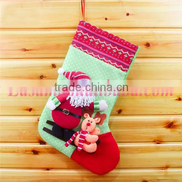 China Factory Sale 28*45cm Candy Gift Packaging Knit Christmas Stockings photo-3