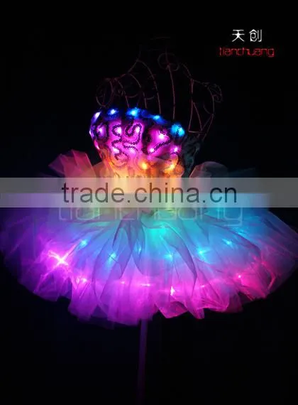 LED Lights Prom Dancing Tutu Dress photo-2