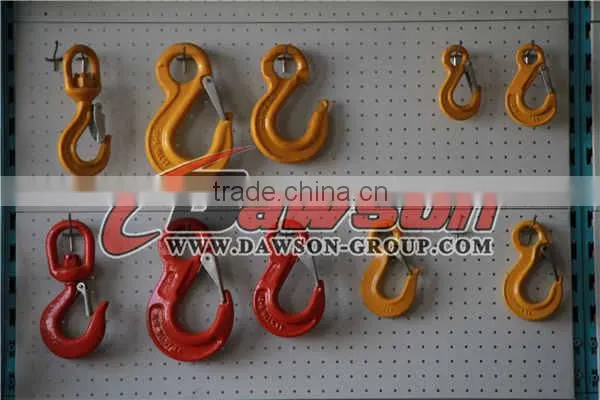 G80 Eye Sling Hook With Safety Latch,forged Eye Hook for Chain photo-3