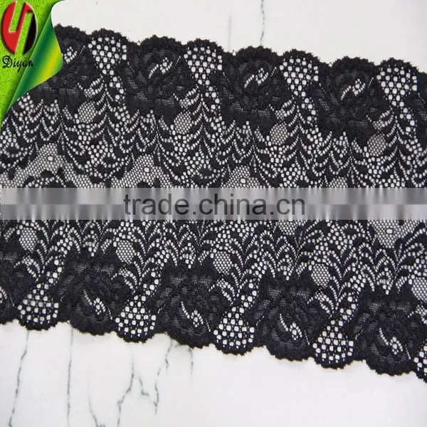 Jacquard Lace High Quality Stretch Lace Trim With 5.3/6.2" Width