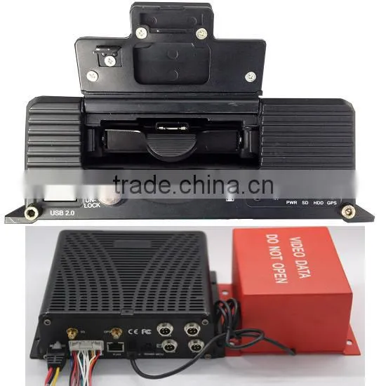 4 Channel HDD GPS G-Sensor 3G Car Mobile DVR Support Alarm Button photo-4