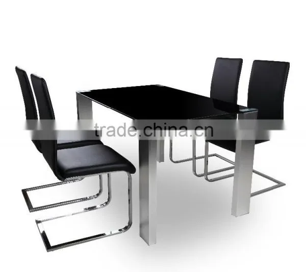 DT-2016 Modern Dinning Room Furniture Glass Dining Table photo-3