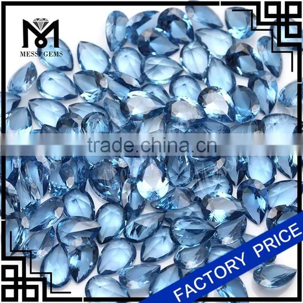 Factory 9x13mm Pear Synthetic Cheap Price Blue Spinel Stones photo-6