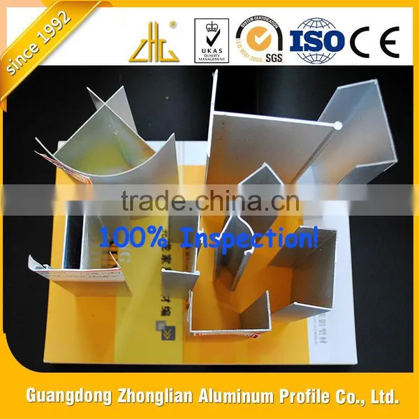 Customized Clean Hinge Aluminium Profile / Perforated Aluminium Profile / Anodized Aluminium Profiles for Shelf photo-6