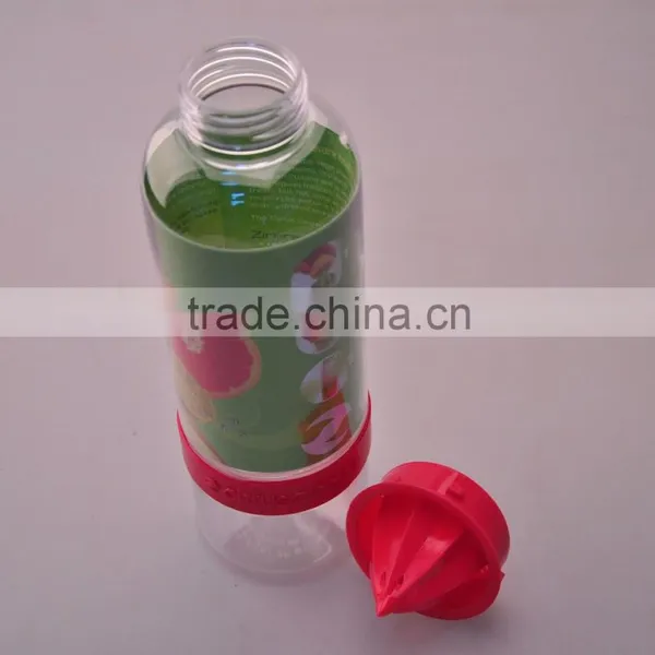 Fruit Infuser Water Bottle/ Plastic Lemon Water Bottle/ Insulated Plastic Water Bottle photo-2