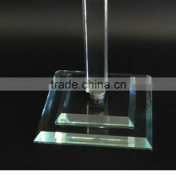 Clear Crystal Flower Stand With Crystal Pendant Wedding Centerpieces Home Decor R-3044 photo-4