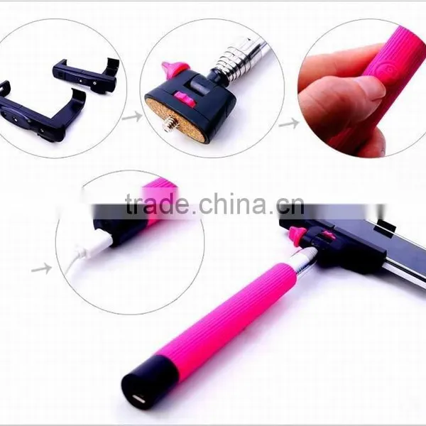Hot and Wholesale Phone Camera Wireless Bluetooth Selfie Stick Monopod photo-2