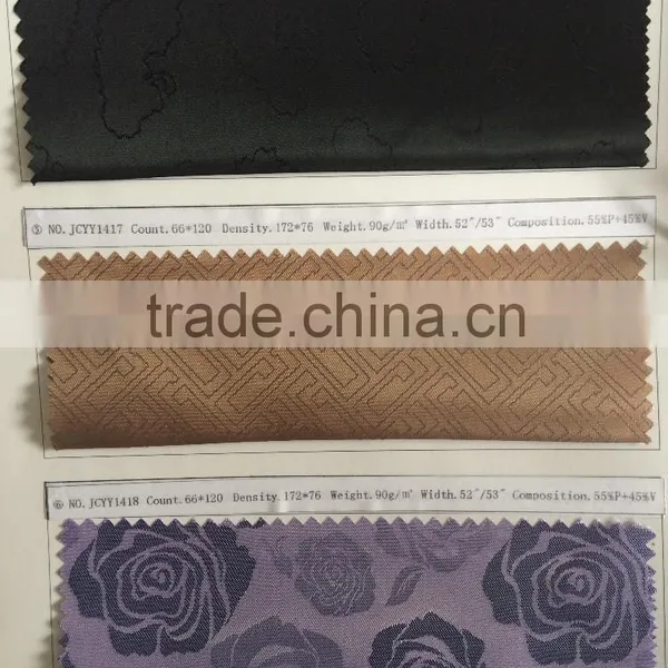 China wholesale jacquard polyester/viscose men's suit lining fabric
