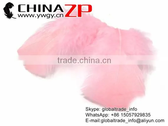 ZPDECOR Bulk Sale Hot Selling Plumage Dyed Light Pink Turkey T-Base Body Feathers for Parties Decorations photo-4