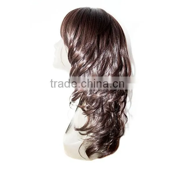 Manufacturer Supply Hot Sale Romamce Curl Fiber Curly Synthetic Lace Wig photo-2