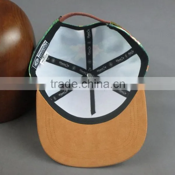 Custom Heat Transfer Parttern in 5-panel Snapback Cap photo-6