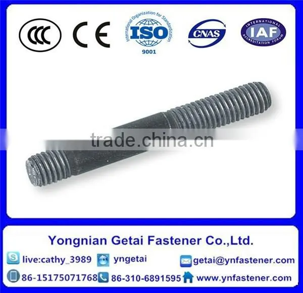 Double End Studs in Bolts, DIN933/931 H.D.G / Galvanized With Black /yellow Zinc Plated/blue White photo-6