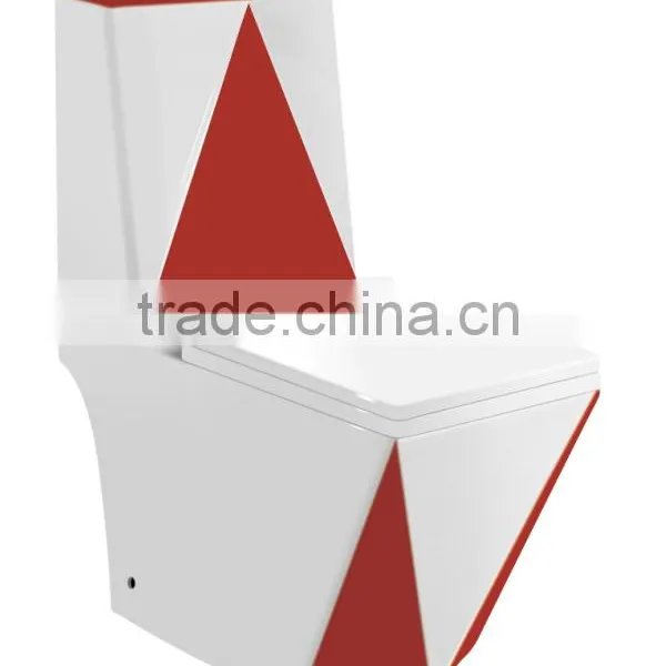 New Design Bathroom Washdown One Piece Latrine Color Toilet DA8822 photo-3
