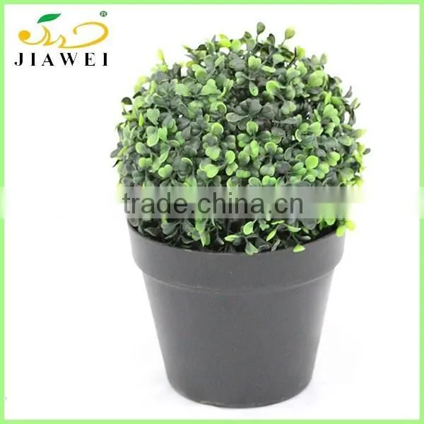 Making Small Artificial Decorative Grass Ball Bonsai Sale
