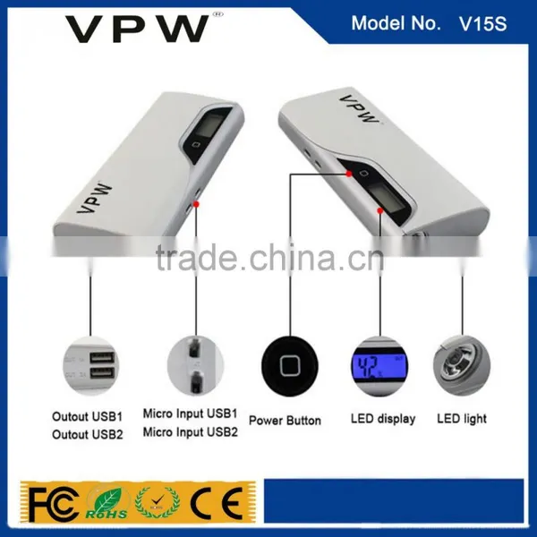 Factory Wholesale Portable Double USB Output 8000mAh Power Bank With LCD Display photo-4