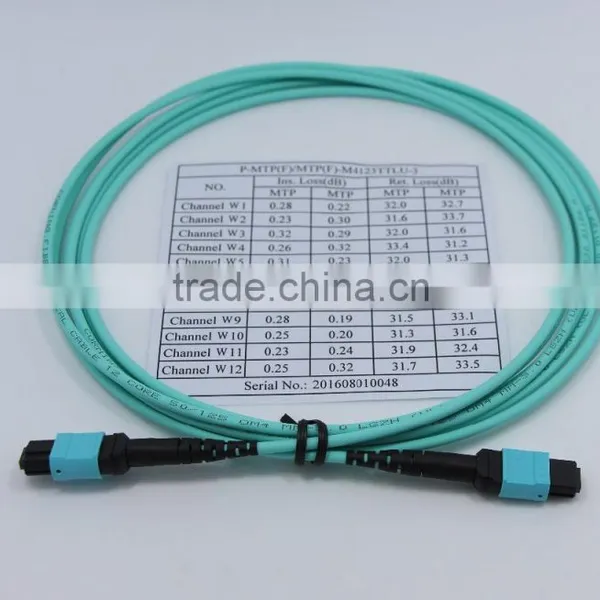 China Hot Sell 12 Cord MPO/MTP Patch Cord With High Quality
