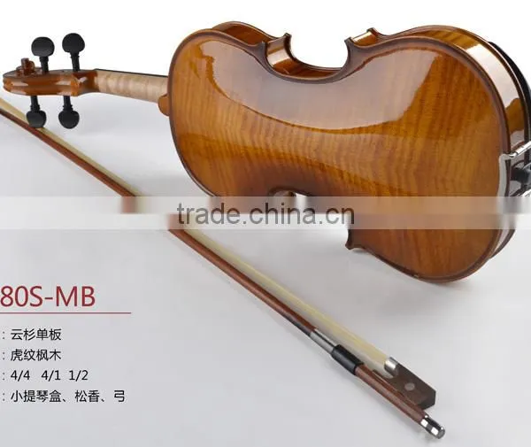 Fashion Size :4/4,1/4,1/2 Solid Spruce Maple Solid Shouldering With Case,bow&rosin Violin photo-3