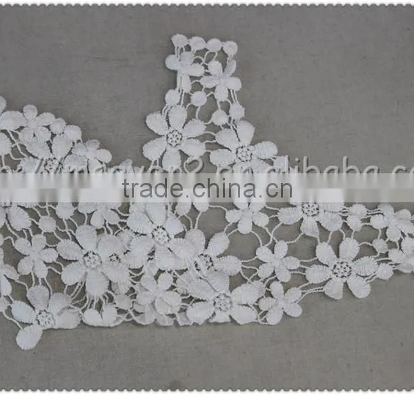 2016 New Wholesale Machine Embroidery Neckline 100% Cotton Crochet Lace Collar photo-3