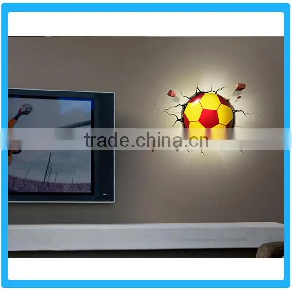 New Hot Football Shaped LED Sensor Night Light,Children Creative Gifts LED Lights,Wall Paper Night Light photo-2