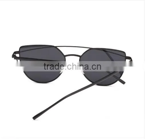 Aimade 2016 New Cat Eye Sunglasses Women Brand Designer Fashion Twin-Beams Rose Gold Mirror Cateye Sun Glasses For Female UV400 photo-5