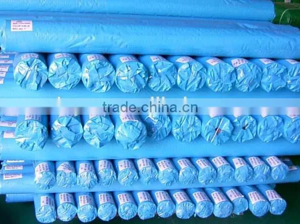 Heavy Duty Fabric Blue Tarp Material Tarpaulin Roll , Outdoor Light Plastic Tarpaulin Cover photo-3