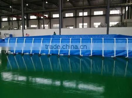 Steel Frame Above Ground Rectangular 4m SWIMMING POOL Filter Pump Mobile Swimming Pool photo-4