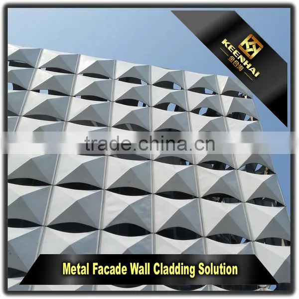 Hollow Out Panels Decorative Outdoor Sheet Metal Aluminum Wall Covering photo-3