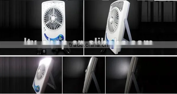 Hot Sale 3 in 1 Multifunction 6 Inch Solar Fan Rechargeable Emergency LED Light photo-5