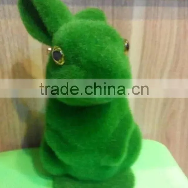 Home and Garden Easy Shopping Decorative 20cm Height Artificial Green Grass Moss Bunny Easter Rabbit E10 26T01 photo-2
