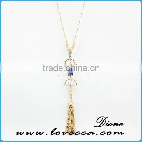 Delicate Long Necklace Birthstone Turquoise Necklace photo-2