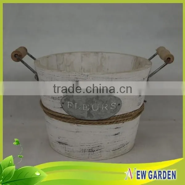 Cheaper Economical Round Wall Mounted Flower Basket With Handles photo-6
