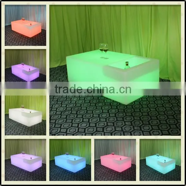 Outdoor Led Illuminated Lighted Coffee Table photo-2