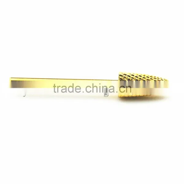 Total Length 40MM Shank Diameter Flame Golden Carbide Burr for Nail HUAXING JIANGYIN photo-2