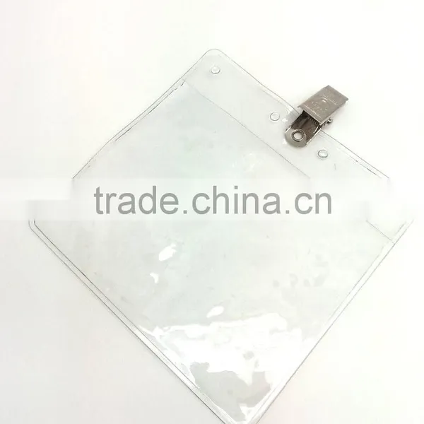 ID Badge Holder With Metal Clip, Name Tag Holder, ID Card Holder With Clip photo-3